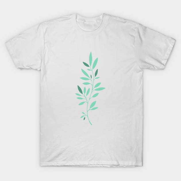 tree branch with leaves T-Shirt by Jlissenok